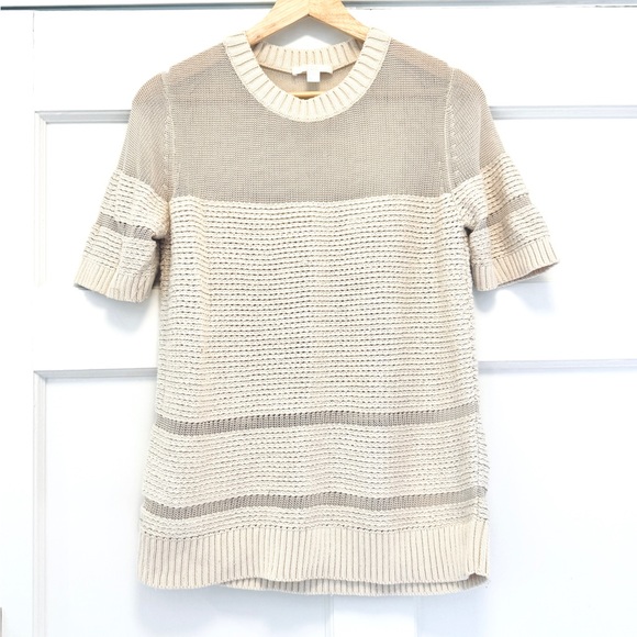 COS Knitted Short-Sleeve Textured Sweater - Picture 3 of 11
